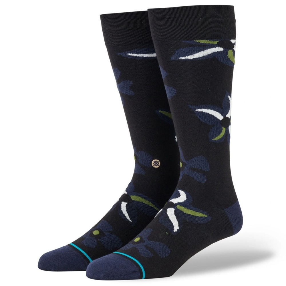 ONLY 1! Stance Mens Dress Crew Socks SONIC BLOOM NEW MEDIUM
